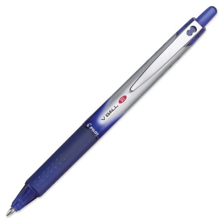 PILOT VBall Roller Ball Retractable Pen- Blue Ink- Fine 26207